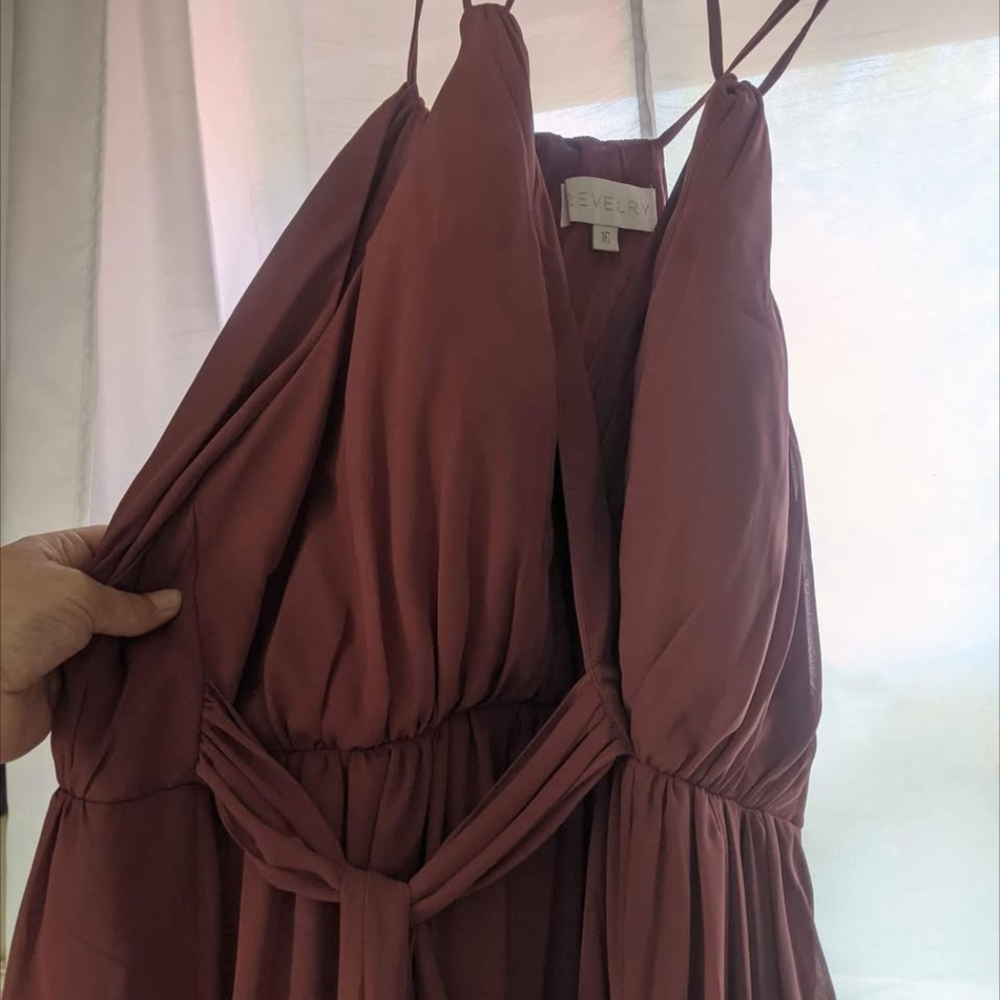Elegant Pink Halter Maxi Dress - Picture 6 of 6
